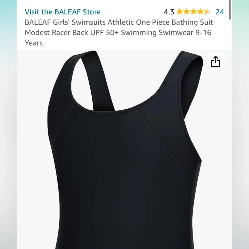 NWT Kids Baleaf Swimsuit
